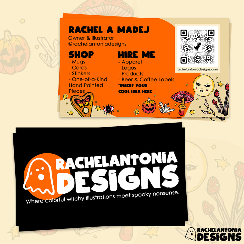 Business Card Designs for Rachel Antonia Designs
